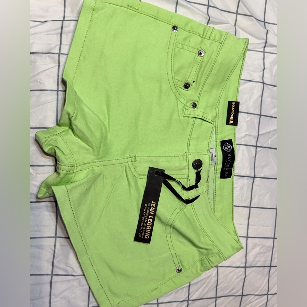 Vibrant Green Women's Jean Shorts